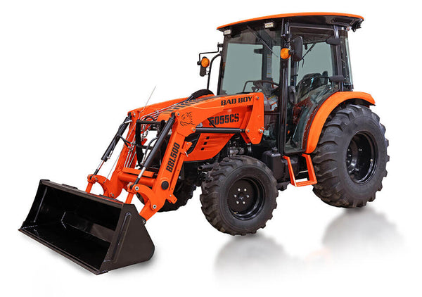 Bad Boy 50 Series — 48HP Cab Tractor, Shuttle, Industrial Tires, Loader & Backhoe