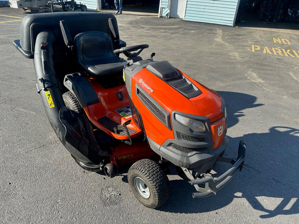 USED HUSQVARNA YTH24V48 RIDER WITH BAGGER