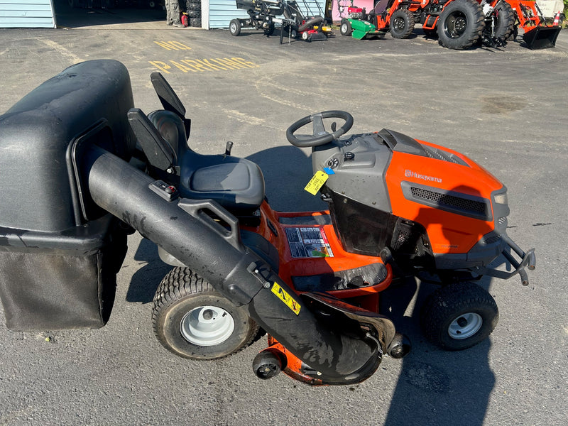 USED HUSQVARNA YTH24V48 RIDER WITH BAGGER