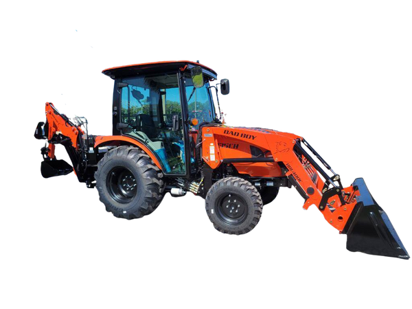 50 Series Cab Tractor — 48 HP, Shuttle, Industrial Tires, Loader/Backhoe