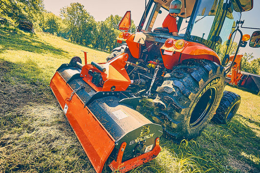 Bad Boy BB5055 Synchro Shuttle Transmission, Industrial Tires, Loader included BB5055SIL